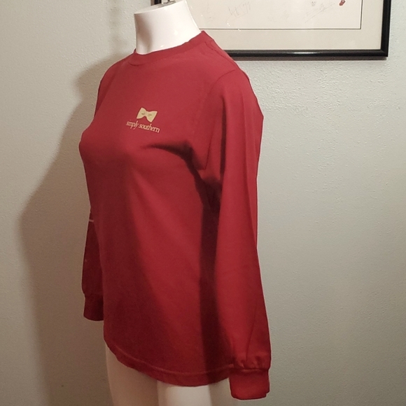 SIMPLY SOUTHERN Red/Black/Yellow Tailgate T-Shirt-Gameday Collection-Sz S - Picture 4 of 17